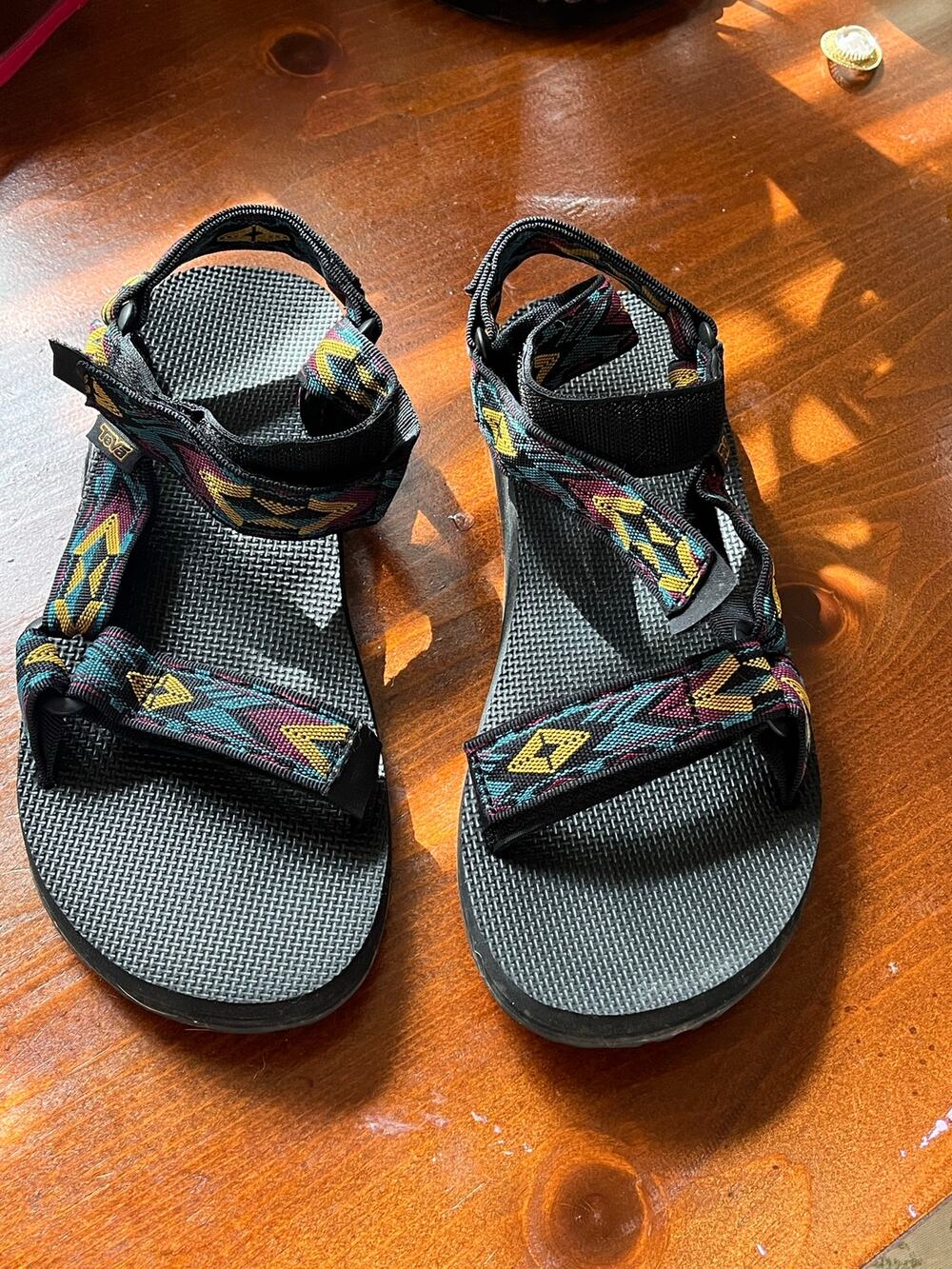 Teva Original Universal Sandals Geometric Aztec Print Sport Hiking Size 10
